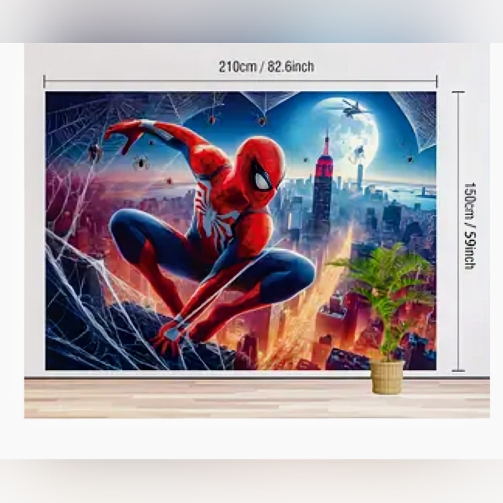 Spider-Man Back drop For Birthday Party